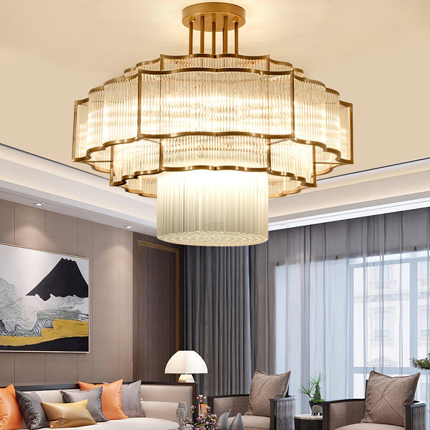 Pharo Ii Chandelier  ∅ 23.6″~39.4'' - Crystals-1-Luxehomezone