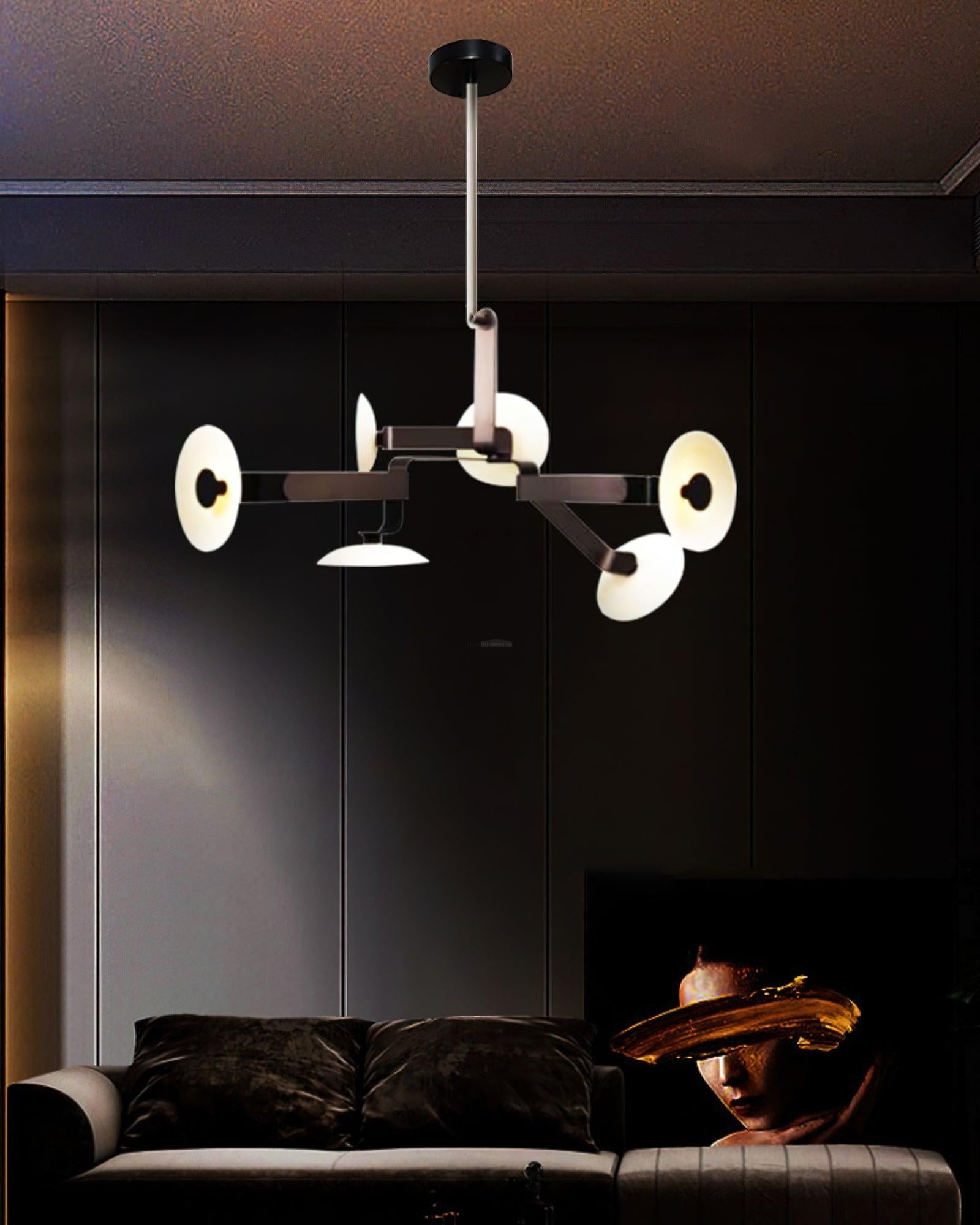 Sheba Classical Chandelier  ∅ 31.5" - Brown & White, Unknown-1-Luxehomezone