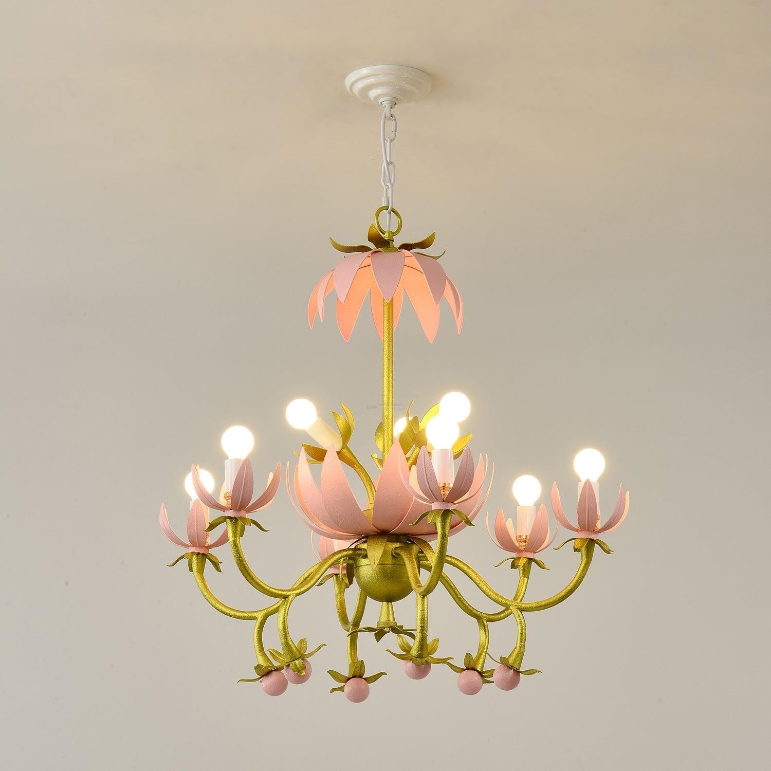 Mardi Gras Blossom Chandelier  Φ 25.6″ - -1-Luxehomezone