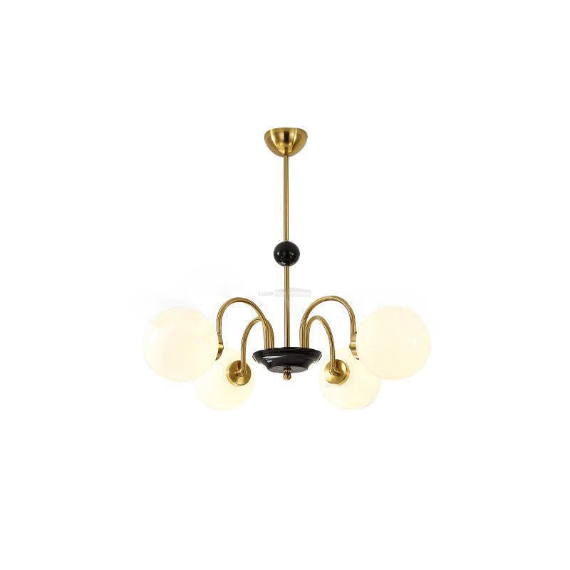 Yisu Glass Globe Chandelier with 3/4/5/6/8 heads - Luxehomezone