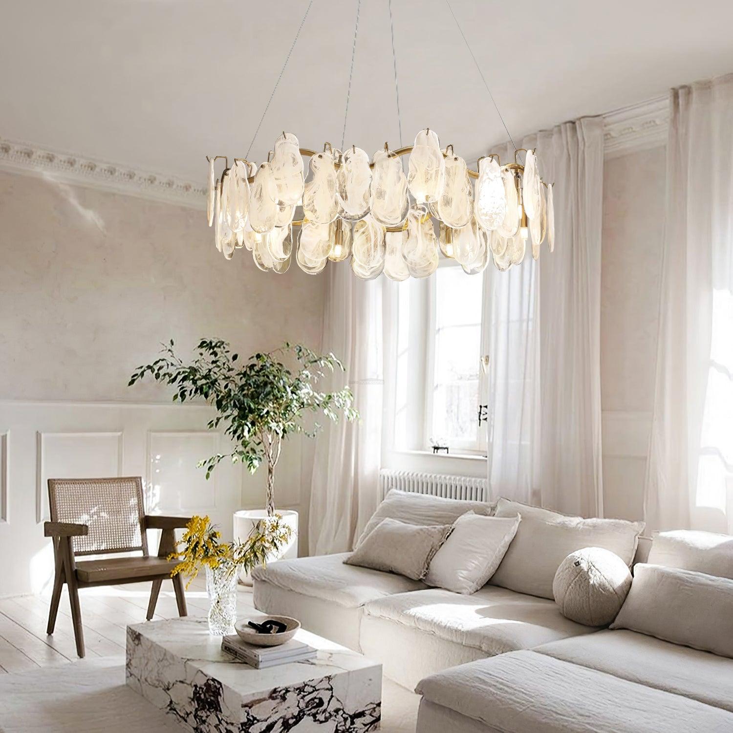 Mahina Cloud Round/Linear Chandelier - Cylinder-1-Luxehomezone