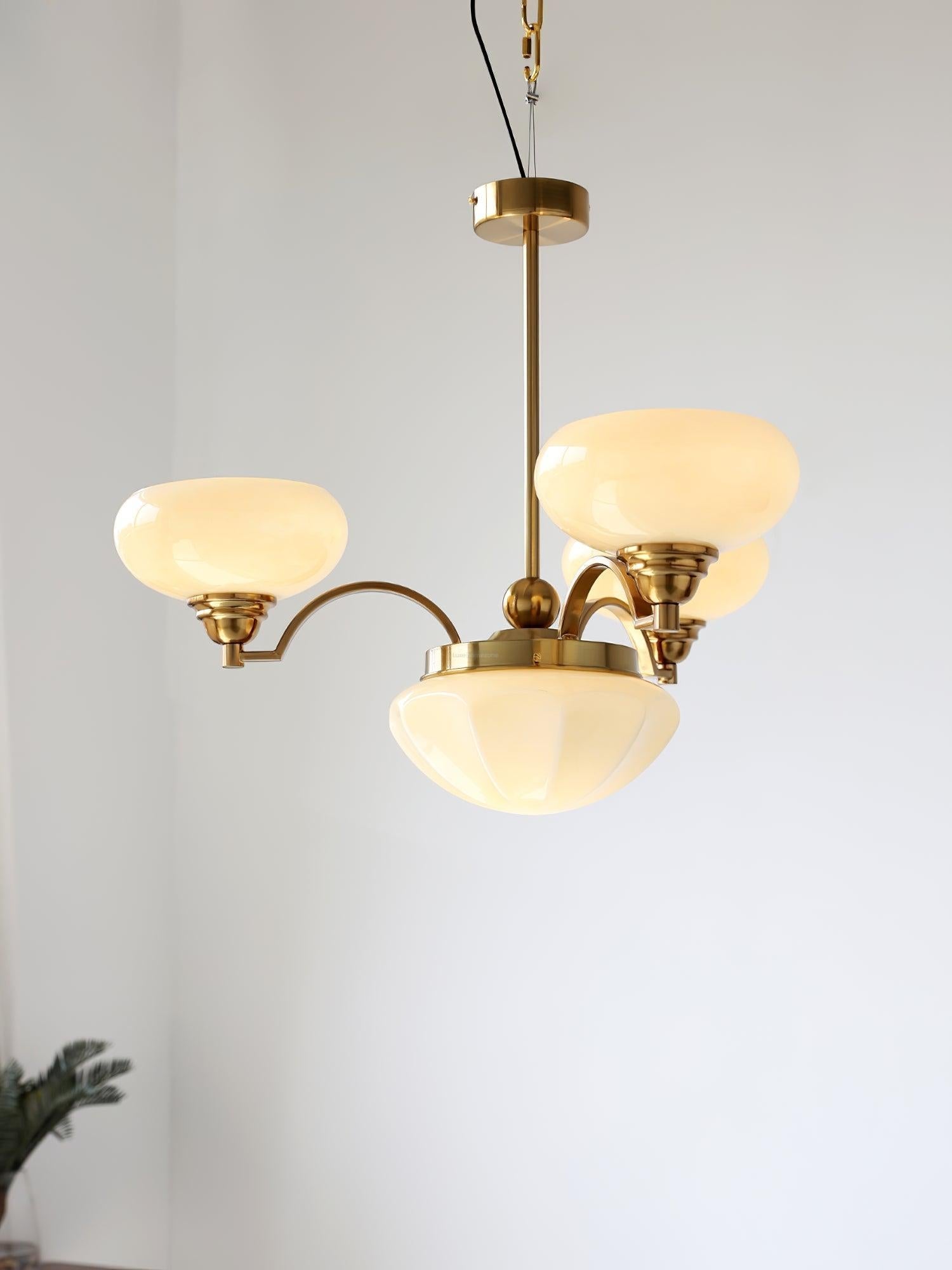 Warre Chandelier ∅ 26.5″ - Bend, Marshmallow Chandelier-1-Luxehomezone
