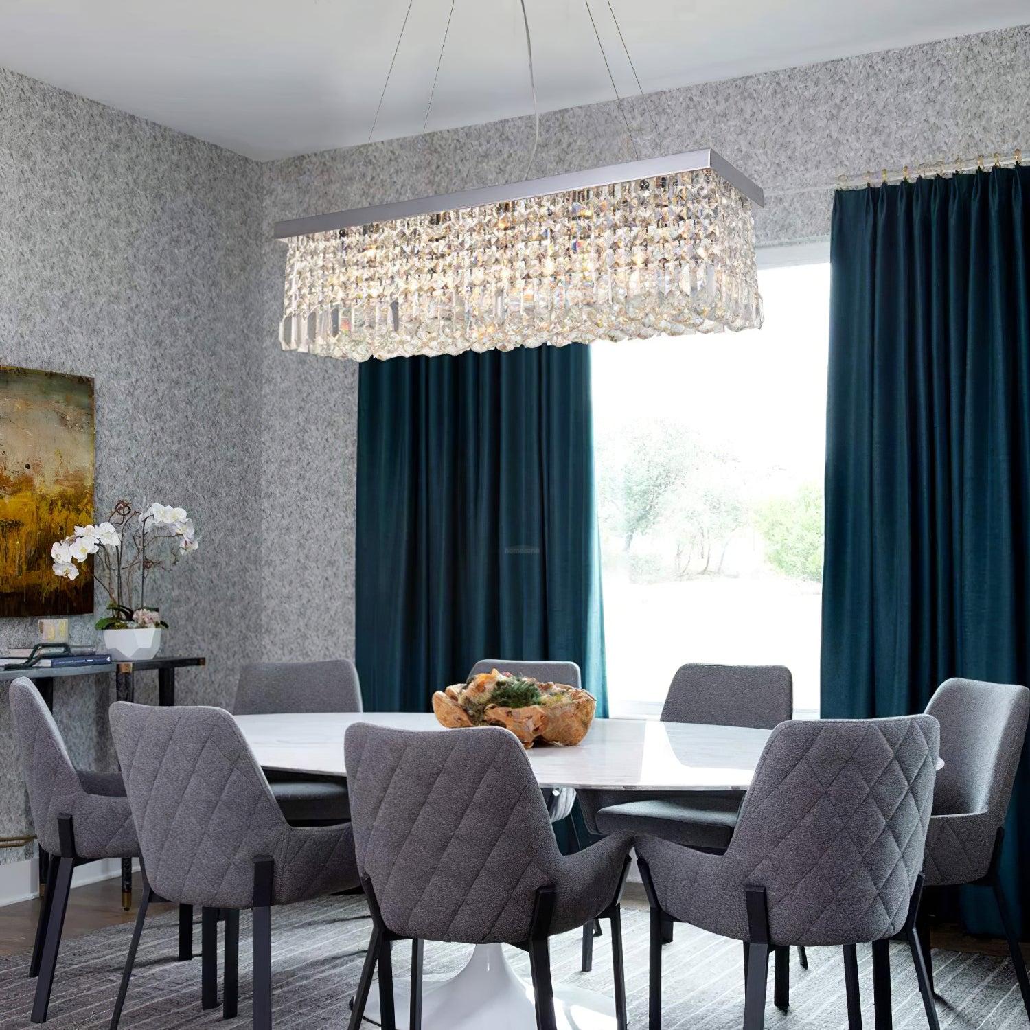 Crystal Long Canopy Chandelier - Crystals, Tassel-1-Luxehomezone