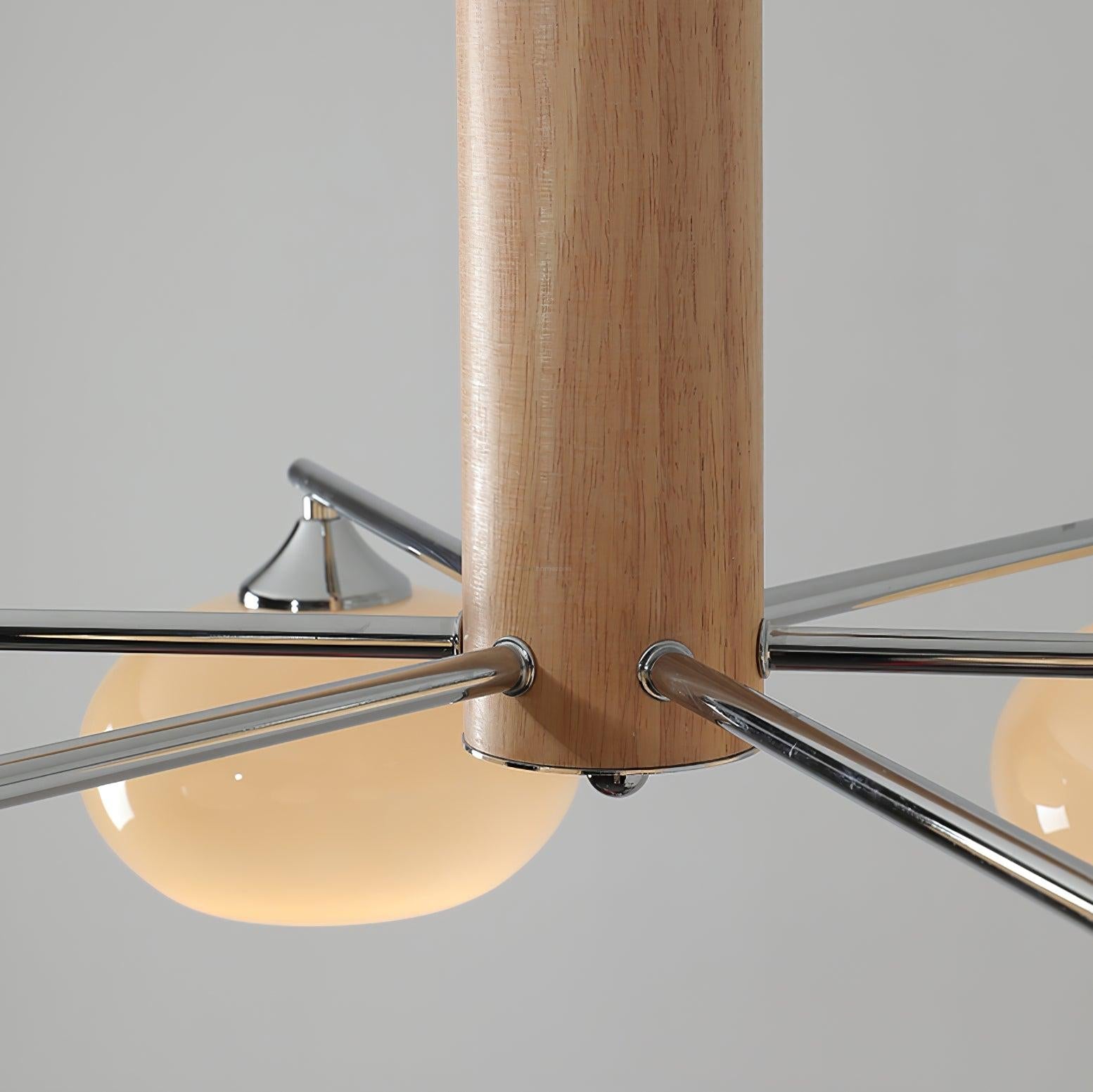 Elliptical Persimmon Chandelier with 3/6/8 heads - Glass Chandelier, Persimmon-1-Luxehomezone