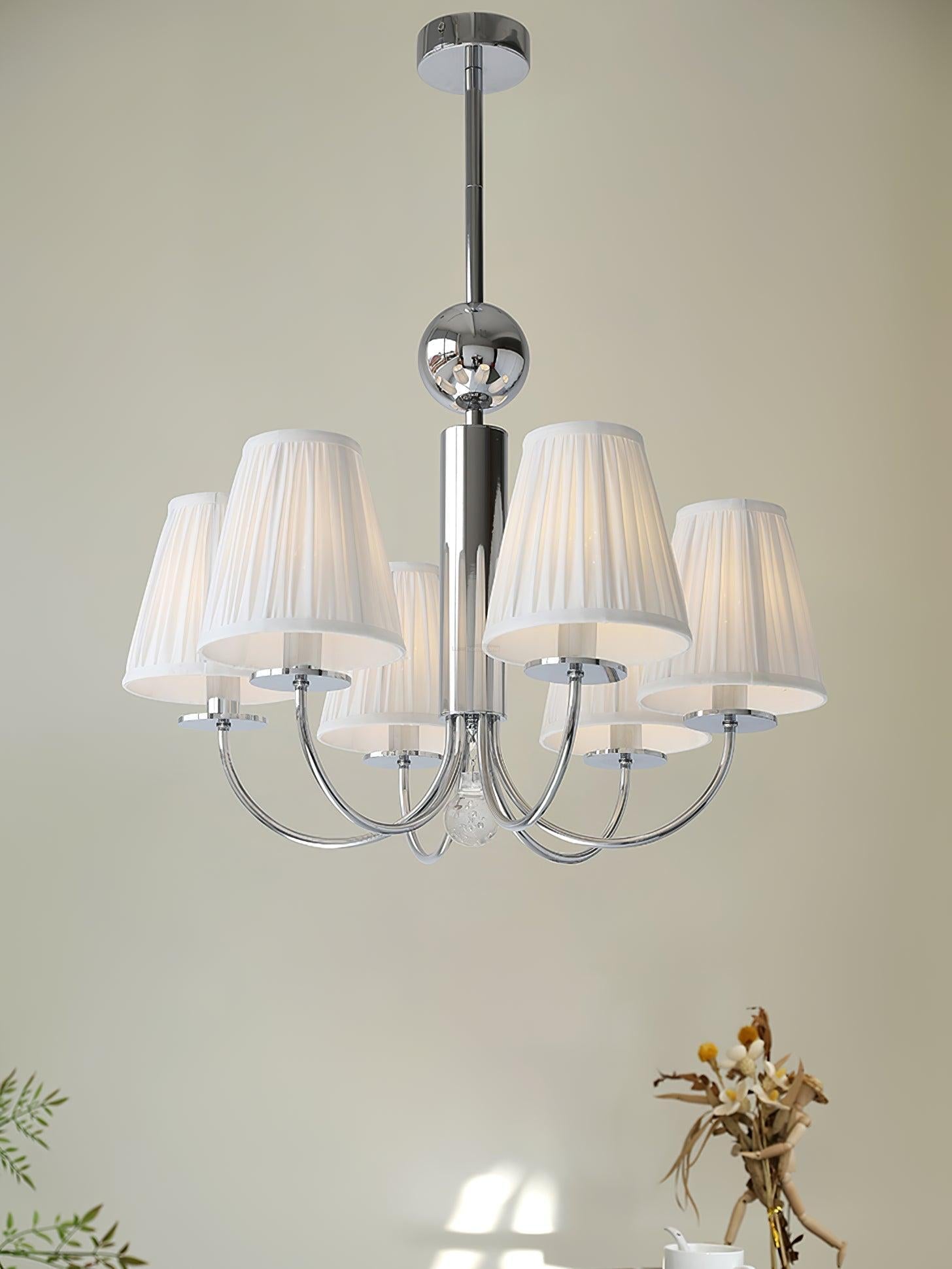 Simplicity Chrome Chandelier Φ 19.7″ - Variety-1-Luxehomezone