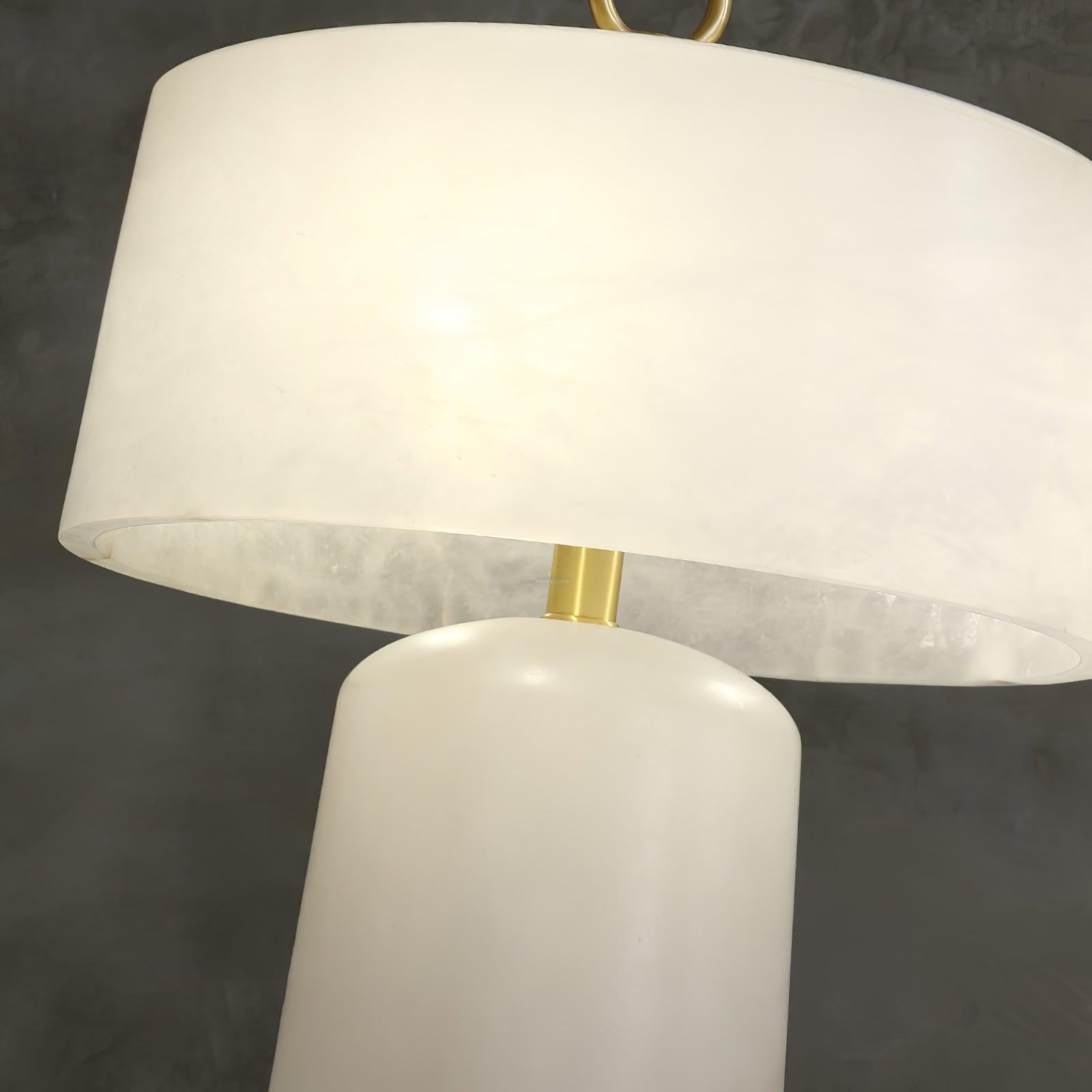 Aogashima Table Lamp  ∅ 11.8″ - Alabaster-1-Luxehomezone