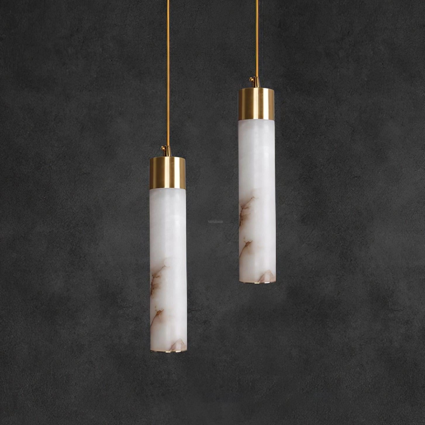 Tala Brass Alabaster Pendant Light - Alabaster, Alabaster Pendant-1-Luxehomezone