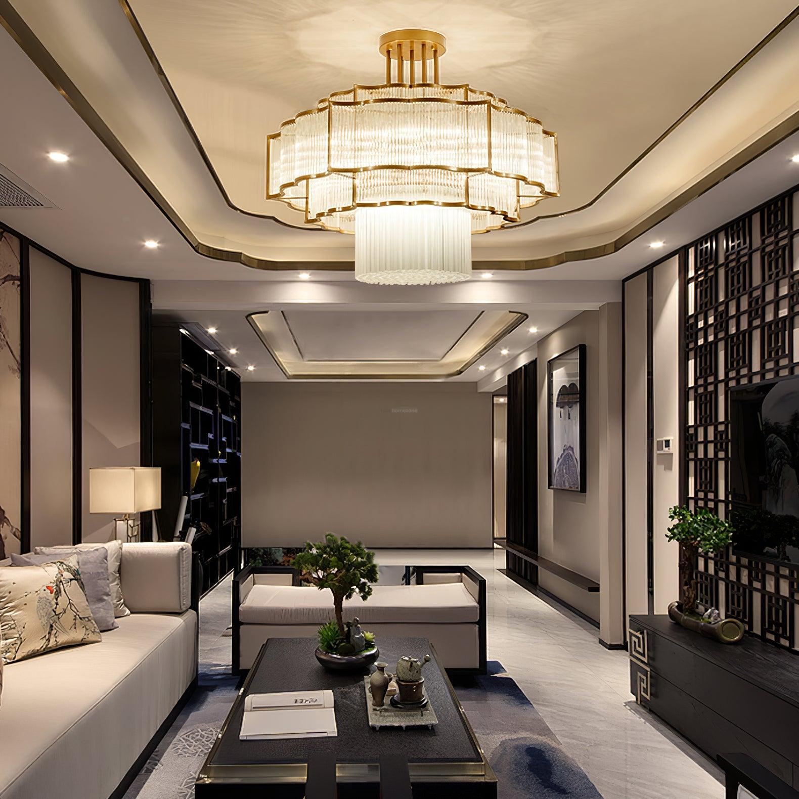 Pharo Ii Chandelier  ∅ 23.6″~39.4'' - Crystals-1-Luxehomezone
