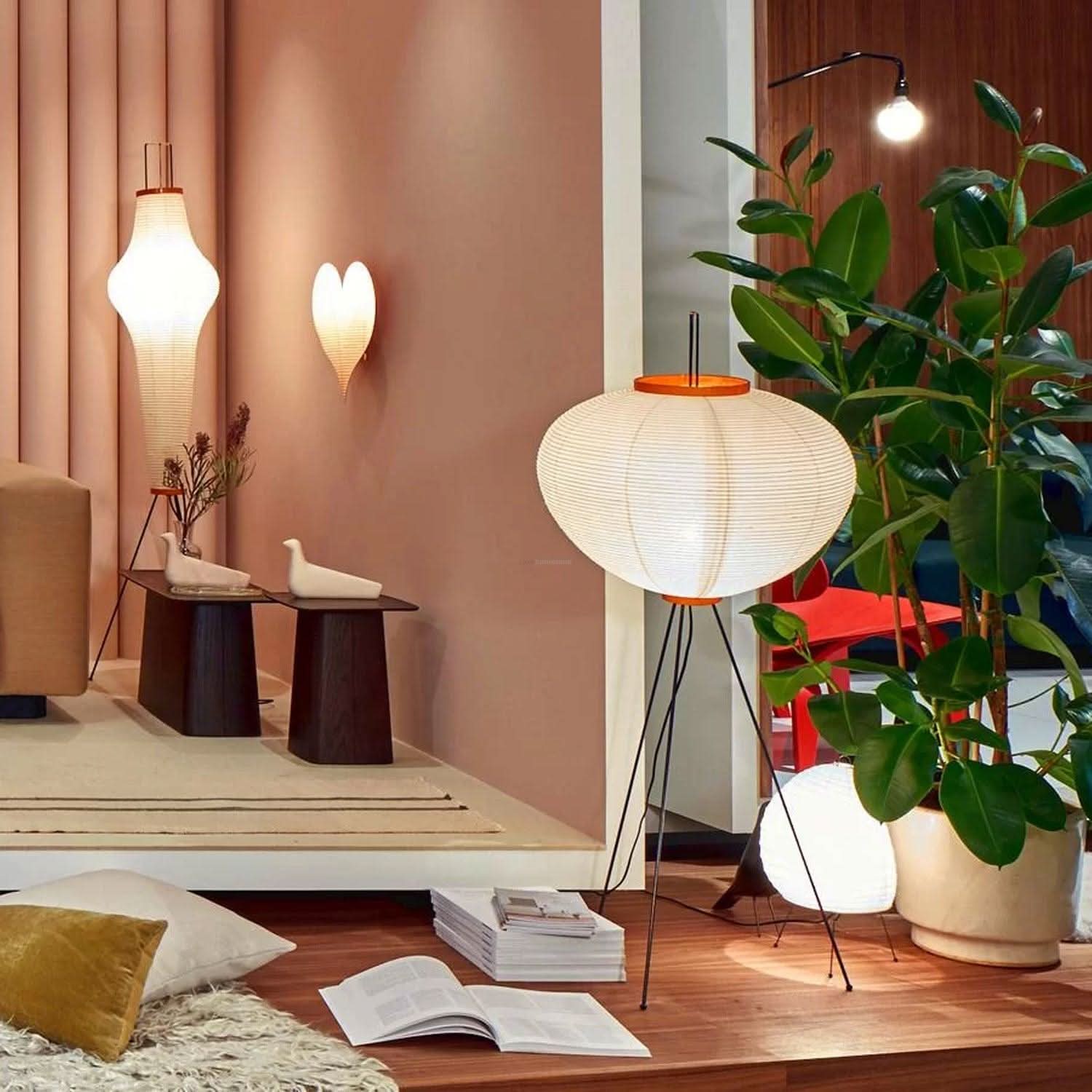 Akari Paper Floor Lamp - Luxehomezone