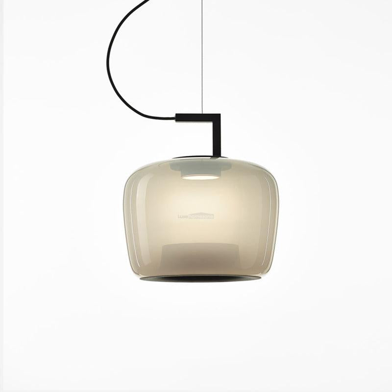 Doppelte Pendant - Art Glass-1-Luxehomezone