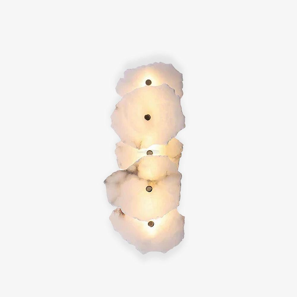 Petra Wall Sconce Alabaster - Alabaster, Alabaster Wall Lamp-1-Luxehomezone