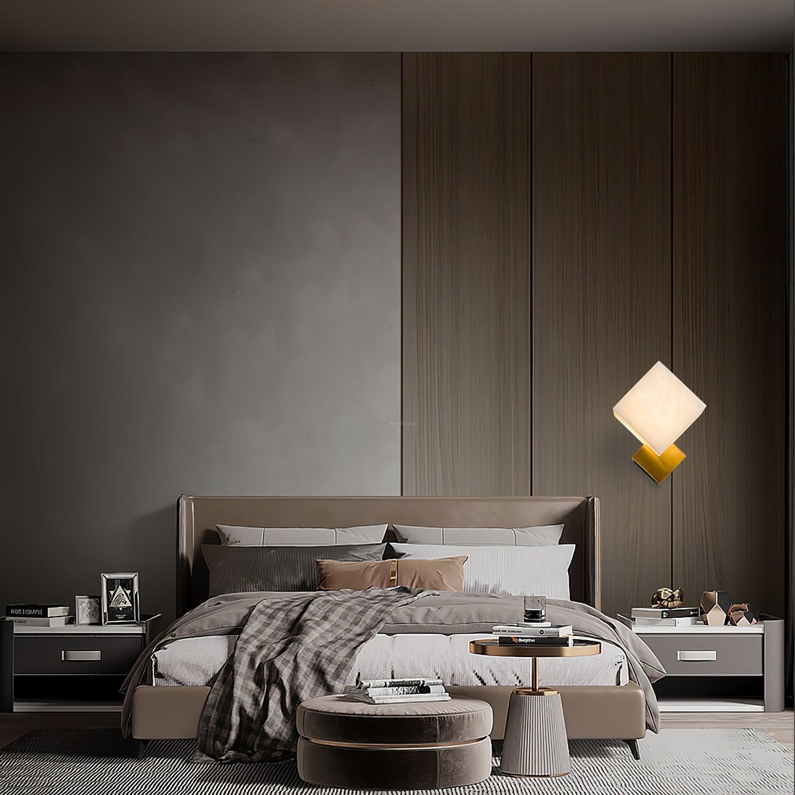 Gatsby Alabaster Wall Sconce - Alabaster, Alabaster Wall Lamp-1-Luxehomezone
