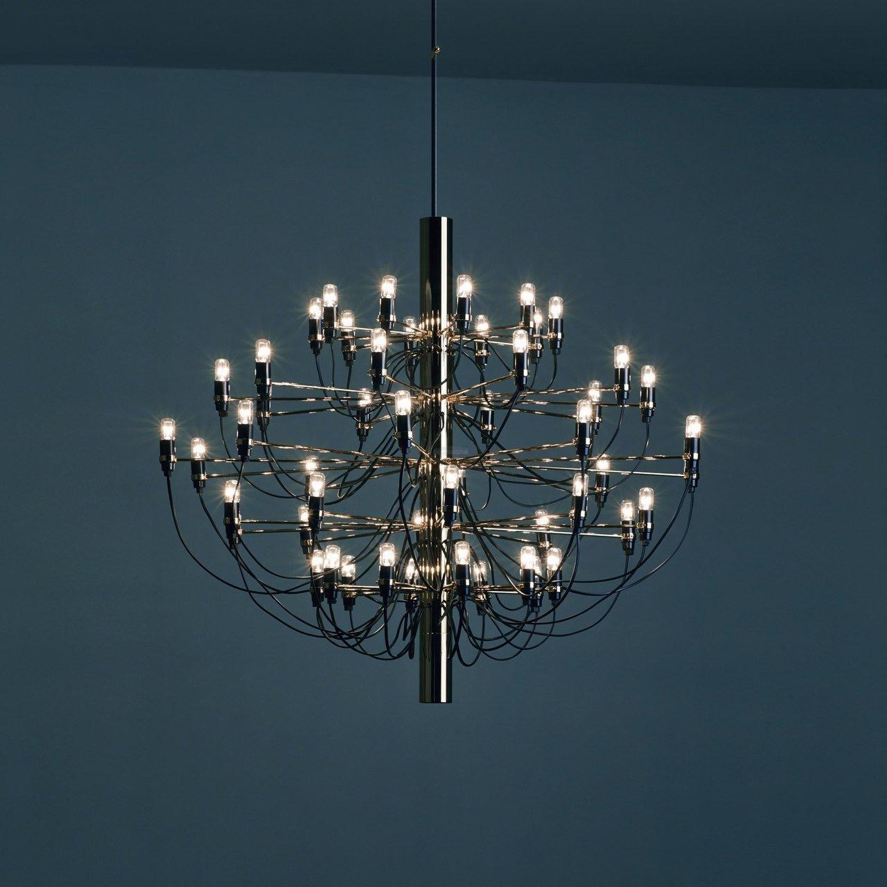 2097 Mid-Century Retro Candle Chandelier with 18/30/50/75 heads - Candle-1-Luxehomezone