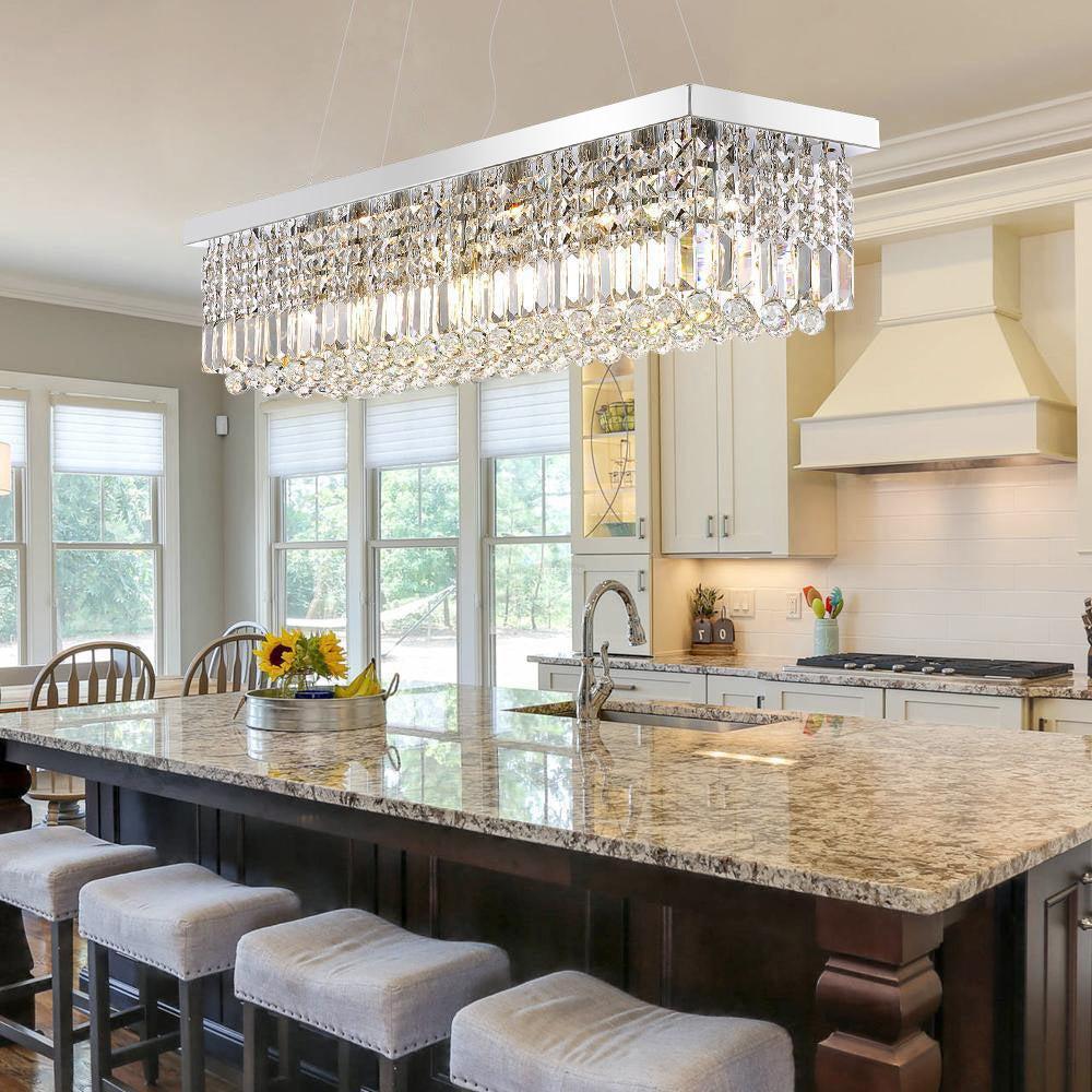 Crystal Long Canopy Chandelier - Crystals, Tassel-1-Luxehomezone