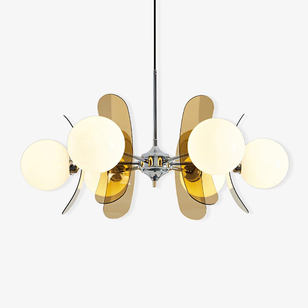 Phosphorescent Chandelier with3/5/6/8 heads - Frown, Optimized-1-Luxehomezone