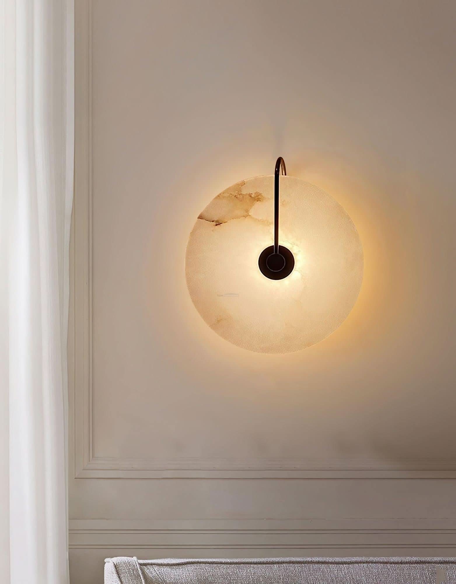 Alabaster LED Wall Lamp 6''/8''/10''/12'' - Luxehomezone