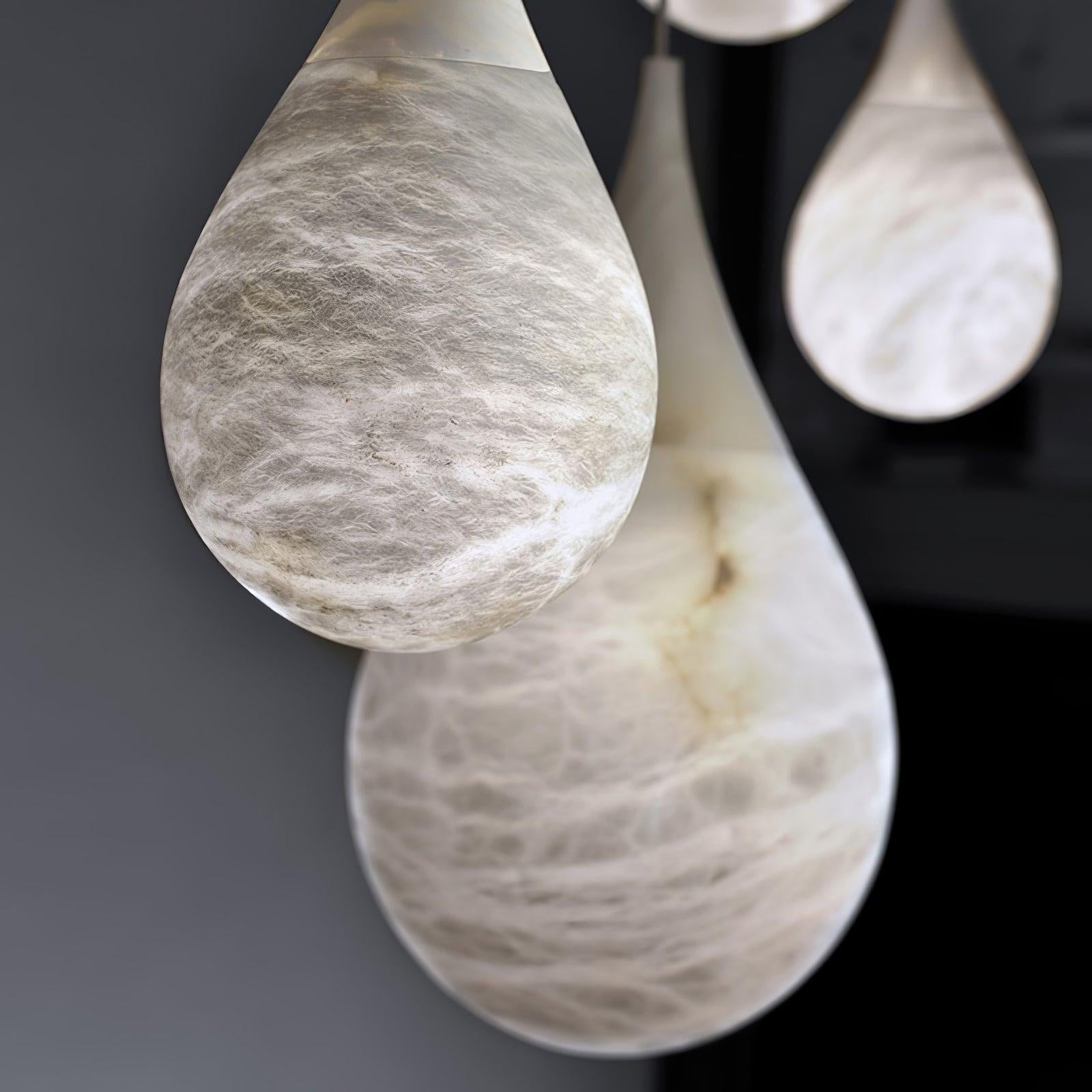 Marble Raindrop Pendant Alabaster Light - Alabaster, Alabaster Pendant-1-Luxehomezone