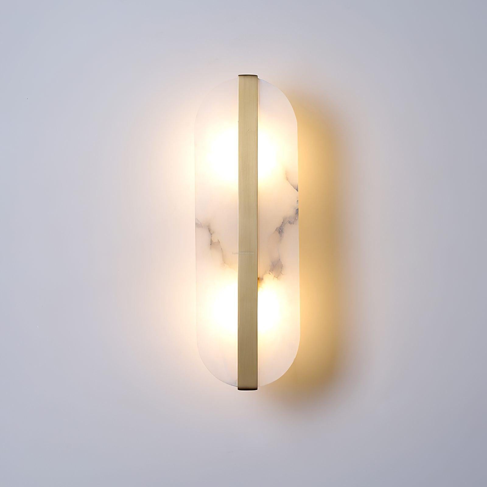 Stone Alabaster LED Wall Sconce - Alabaster, Alabaster Wall Lamp-1-Luxehomezone