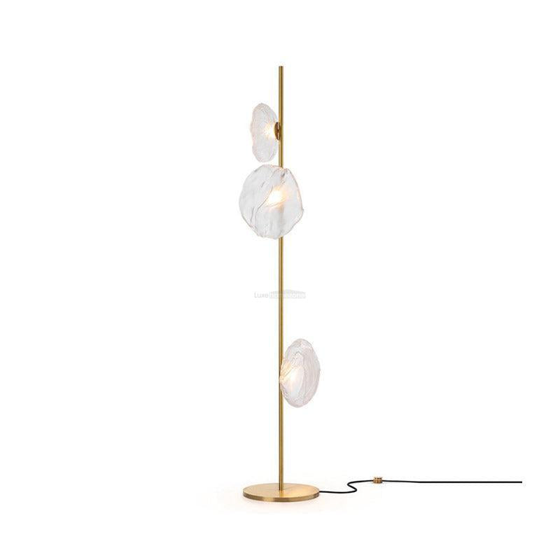 Glass Petals Floor Lamp with 3/6 heads - Art Glass-1-Luxehomezone