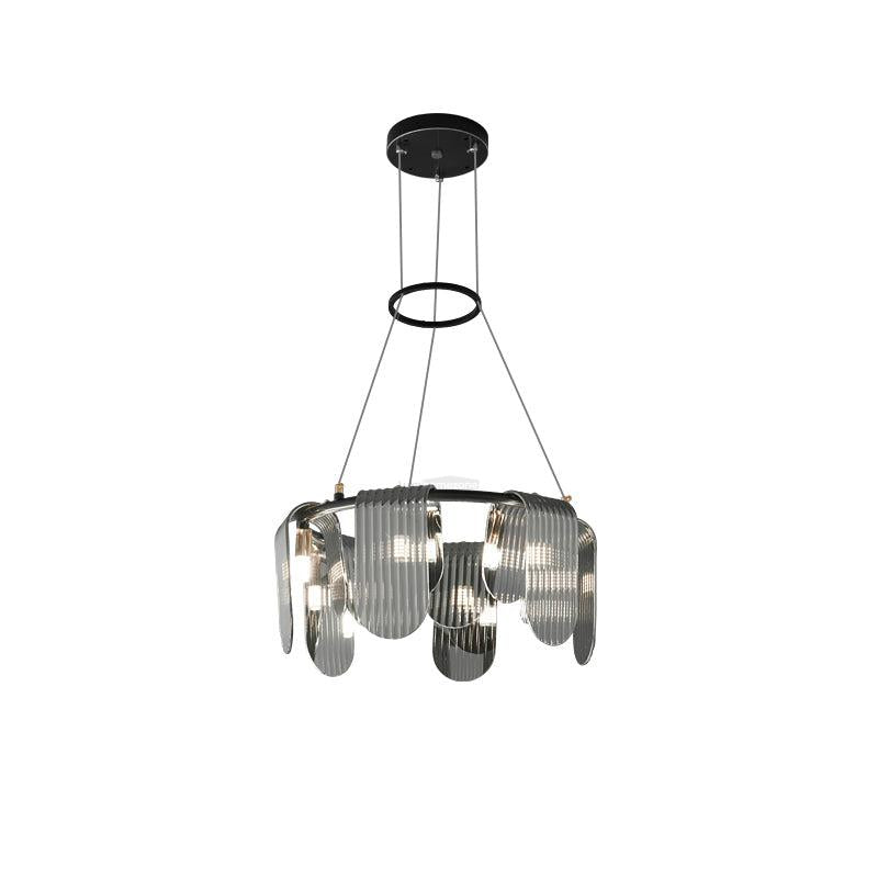 Folioles Brass Chandelier with 6/9/12 lamps - -1-Luxehomezone