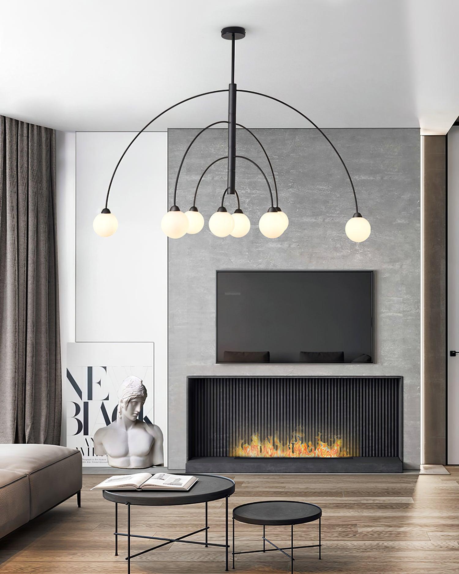 Prescott Chandelier with 4/6/8 heads - Bend, Marshmallow Chandelier-1-Luxehomezone
