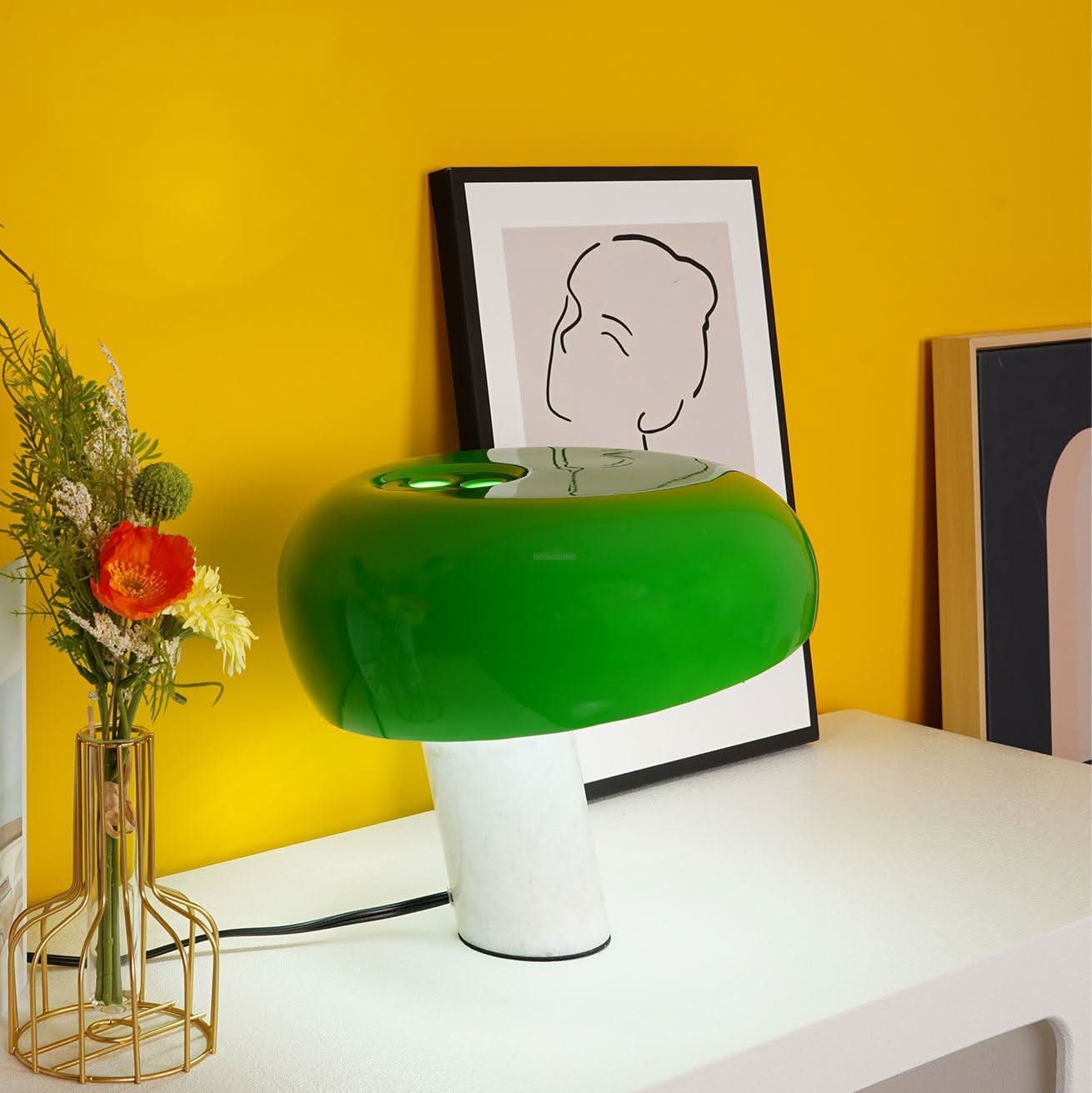 Art Marble Table Lamp ∅ 11''~15.8'' - Luxehomezone