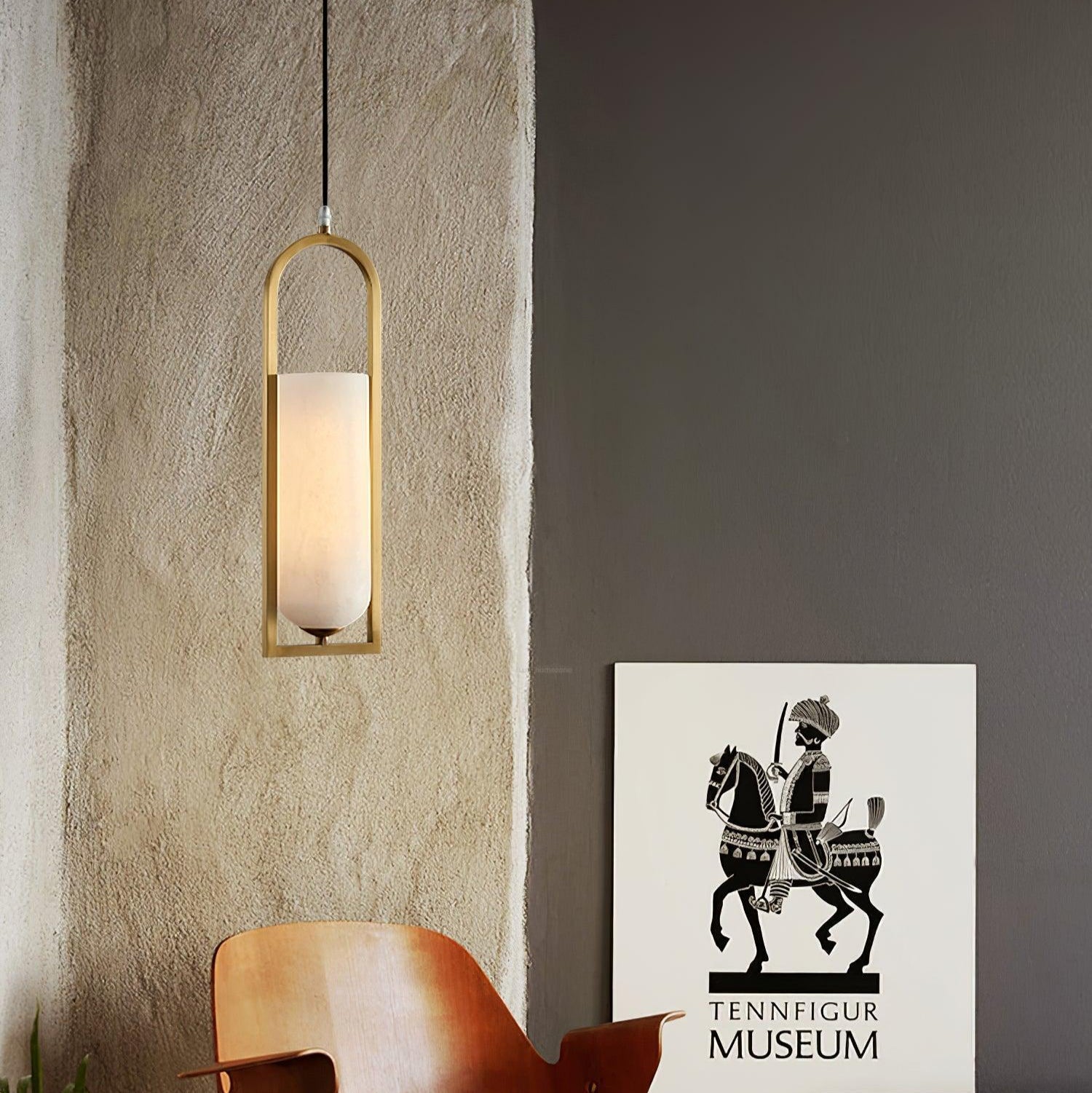 Melange Alabaster  Small Pendant Light - Alabaster, Alabaster Pendant-1-Luxehomezone