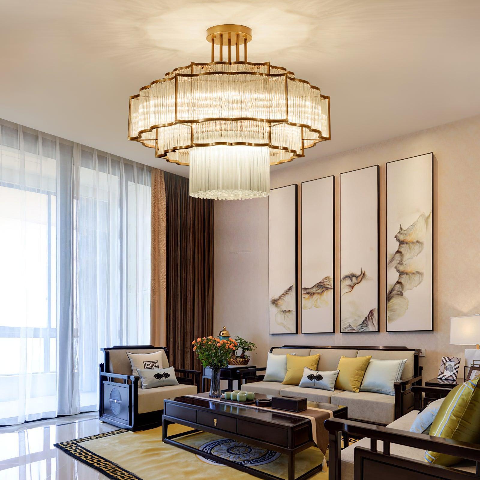 Pharo Ii Chandelier  ∅ 23.6″~39.4'' - Crystals-1-Luxehomezone