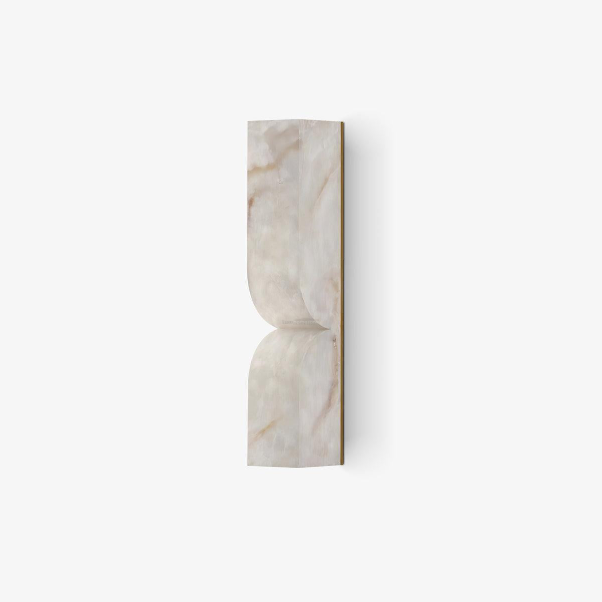 Alabaster Essence Wall Sconce L - Alabaster, Alabaster Wall Lamp-1-Luxehomezone