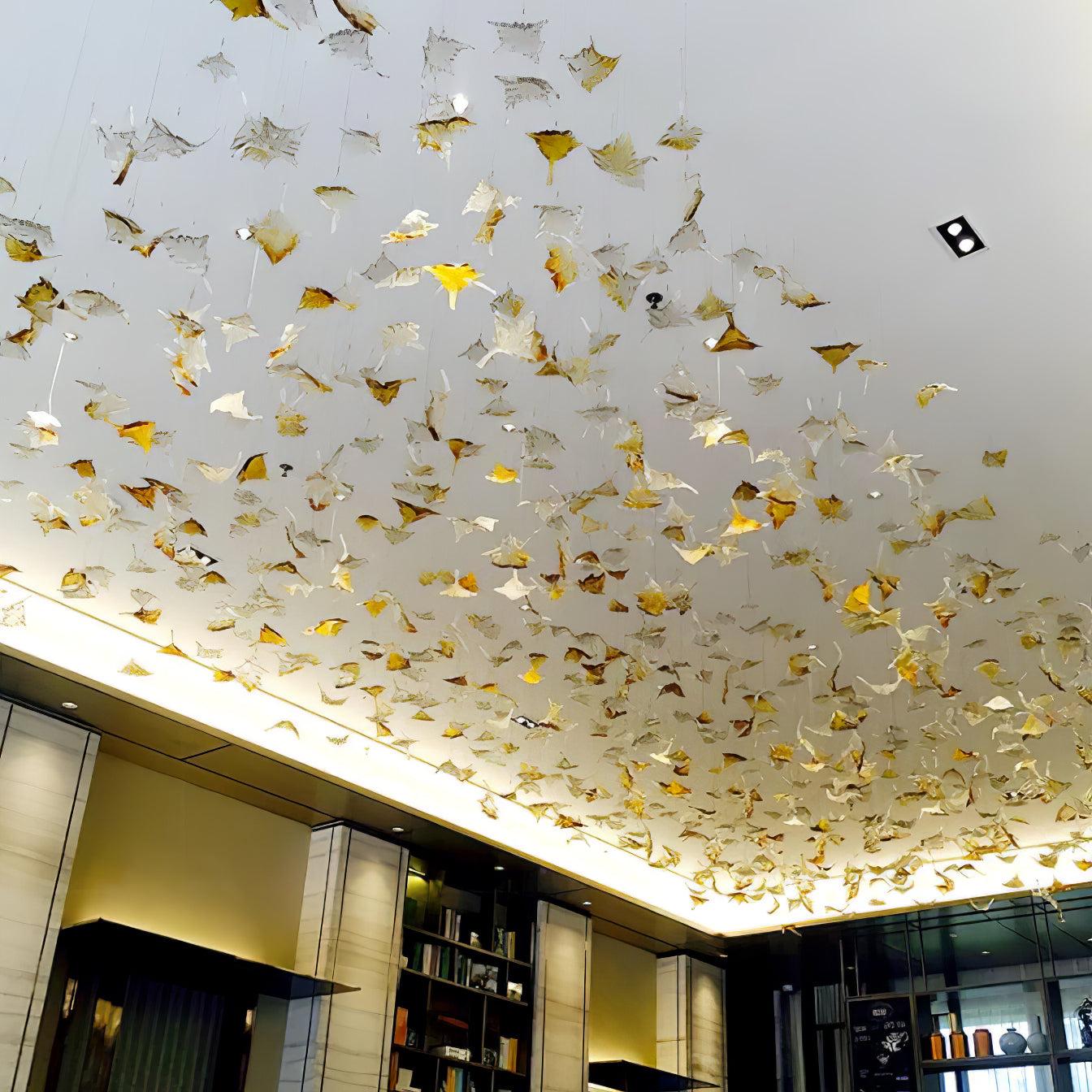 Multicolor Maple Leaf Chandelier - Helia-1-Luxehomezone