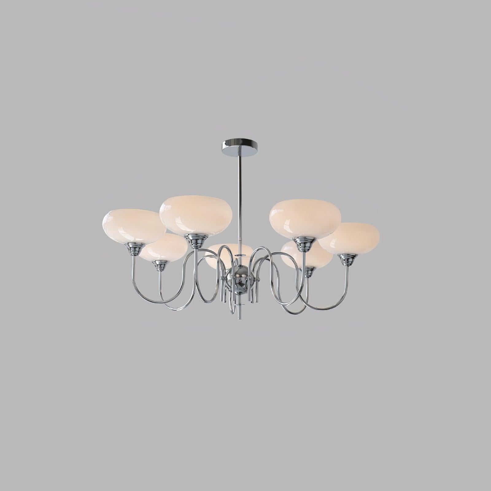 Creamy Persimmon Chandelier - Glass Chandelier, Persimmon-1-Luxehomezone