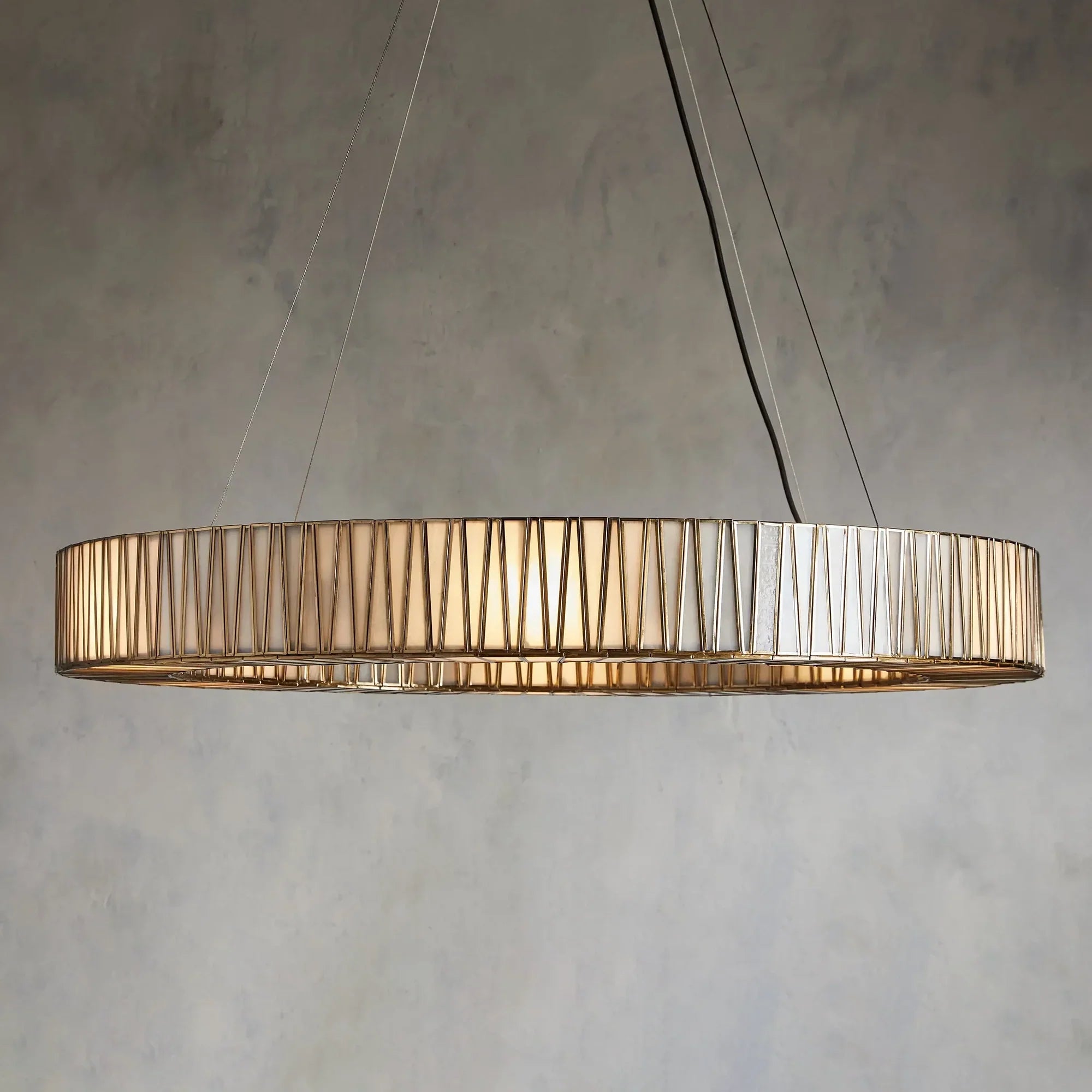 Art Glass Jeunet Round Chandelier - Chandelier, Dinner Room, Glass, Jeunet Series, Living Room- Chandelier1-Luxehomezone