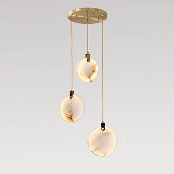 Alabaster Long Staircase Chandelier 5 styles