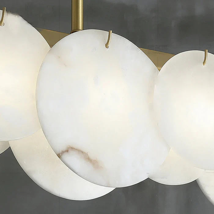 Modernity Alabaster Linear Chandelier - Alabaster, Alabaster lightings, Bedroom, Black, brass, CCCC, Chandelier, Dining & Kitchen, Dining Room, Hotel, Linear, Linear Chandelier, Living Room, metal, Modern, Modern Chandeliers, Restaurant, topalabaster1-1-Luxehomezone