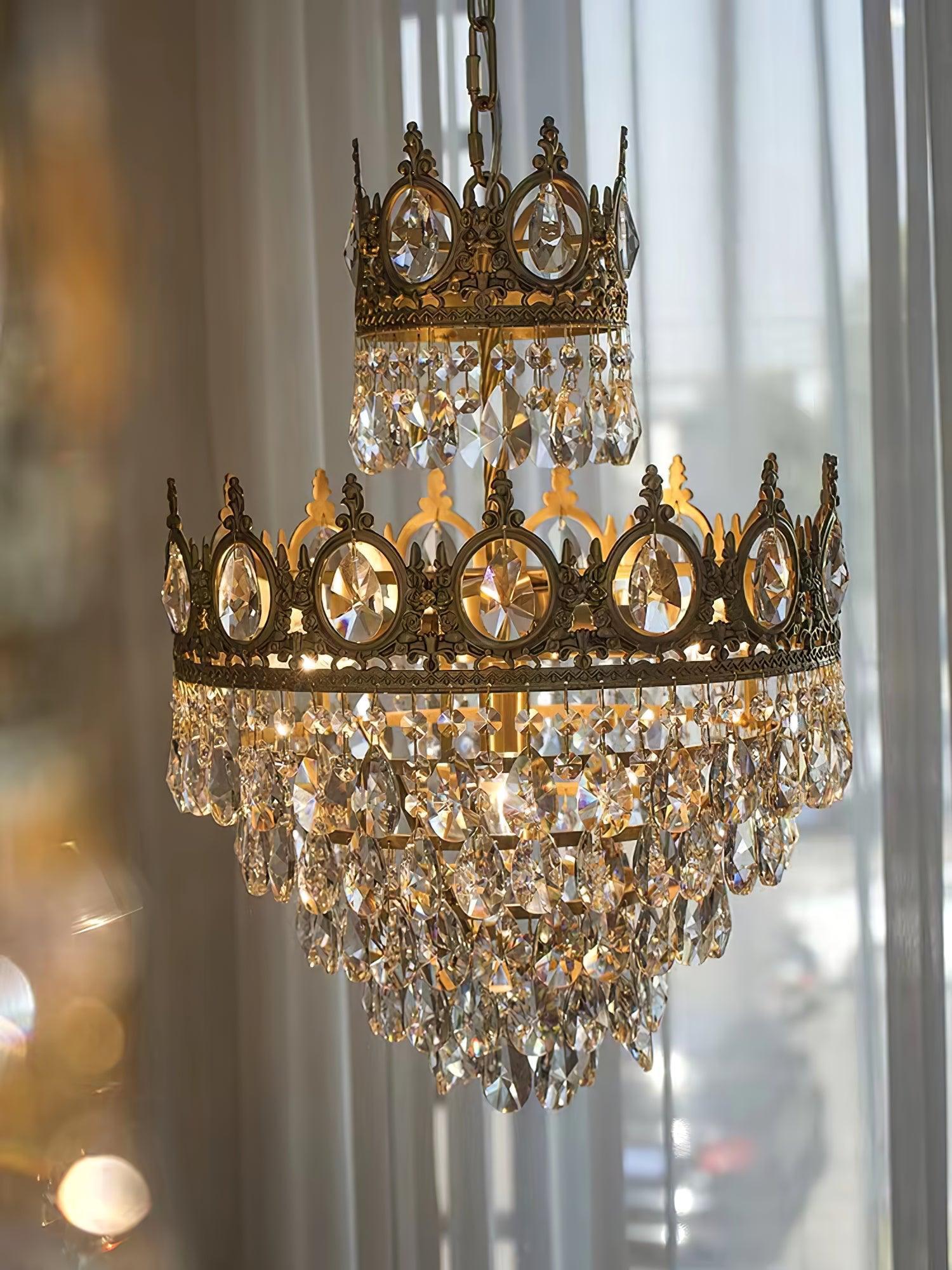 Vintage Crystal Chandelier - Crystals-1-Luxehomezone