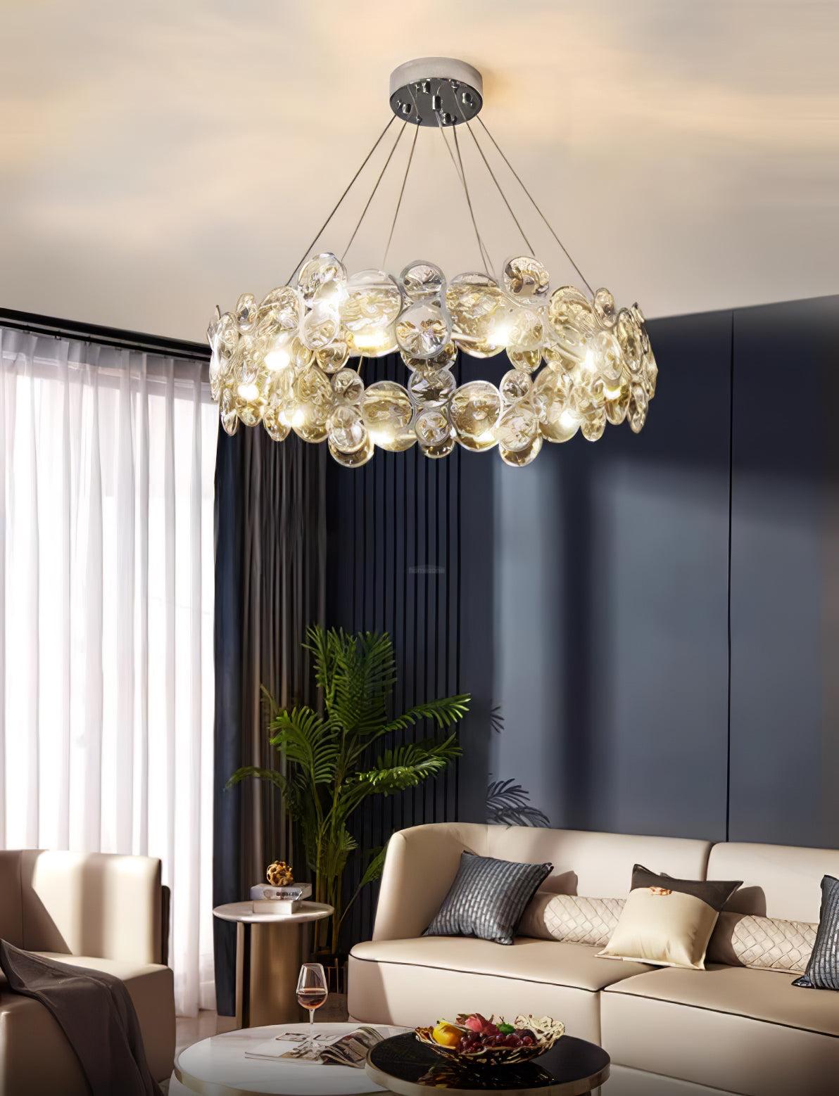 Chrome Crystal Chandelier - Crystals-1-Luxehomezone