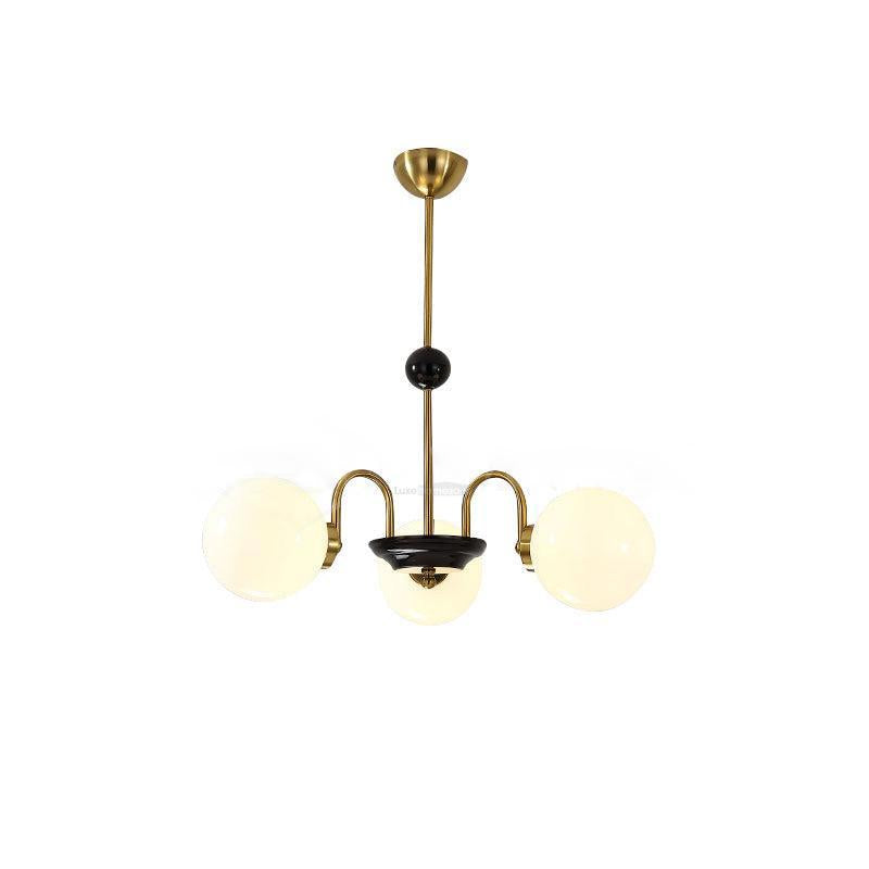 Yisu Glass Globe Chandelier with 3/4/5/6/8 heads - Luxehomezone