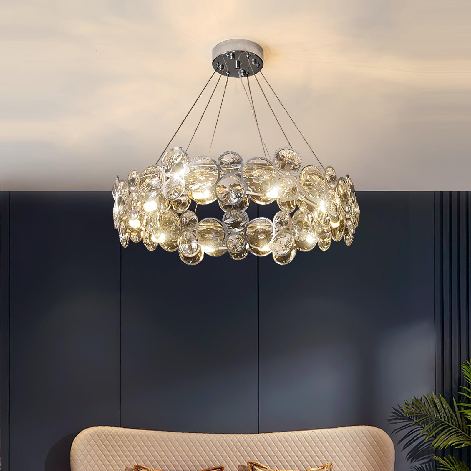 Chrome Crystal Chandelier - Crystals-1-Luxehomezone
