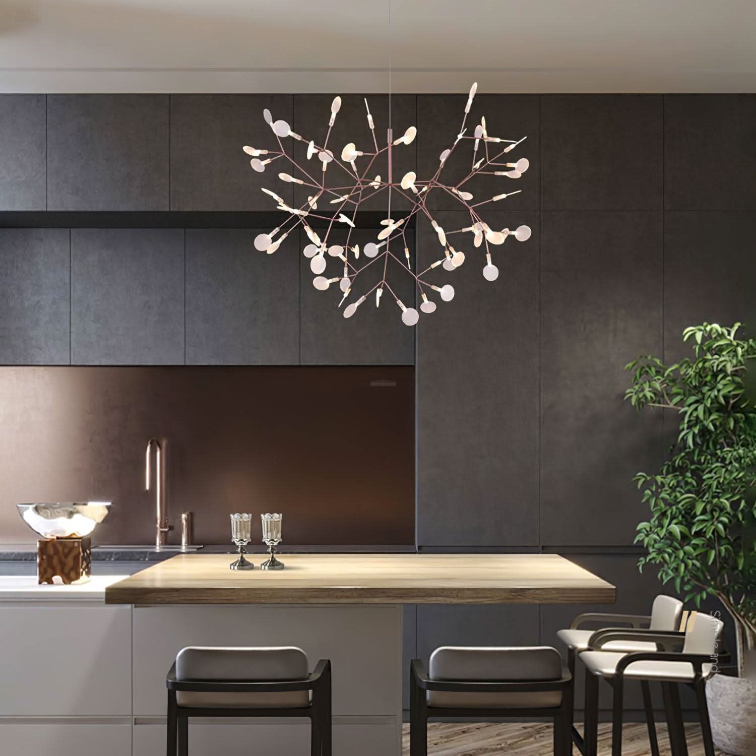 Rose Gold Firefly Chandelier - Luxehomezone