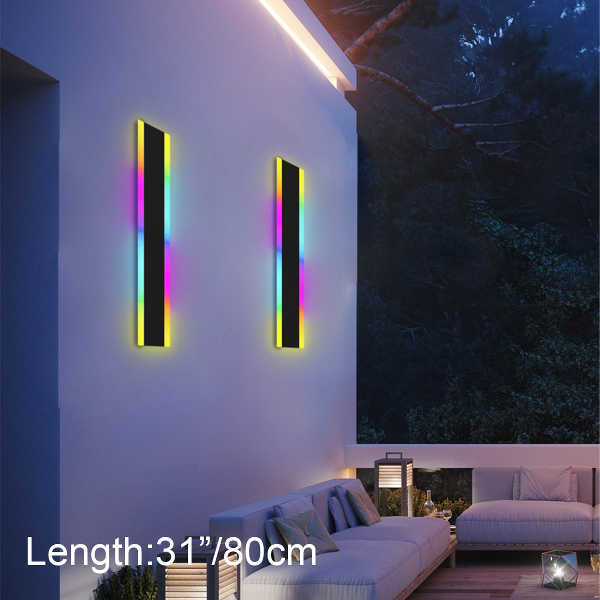 Harper Waterproof RGB Outdoor Wall Lights - Harper-1-Luxehomezone