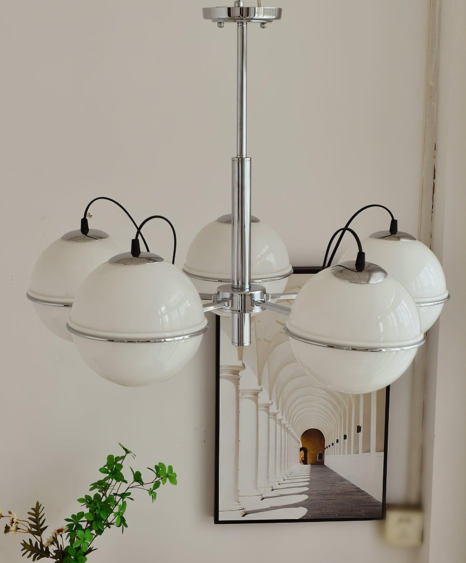 McCarren Chandelier ∅ 20.5″ - Bend, Marshmallow Chandelier-1-Luxehomezone
