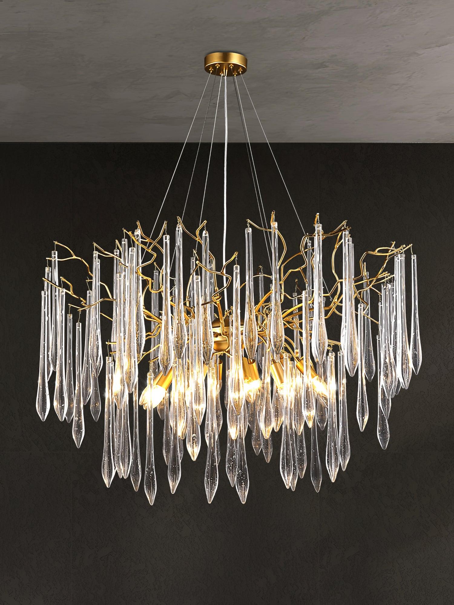 Aqua Funnel Chandelier with 8/10/12 heads - Branch-1-Luxehomezone