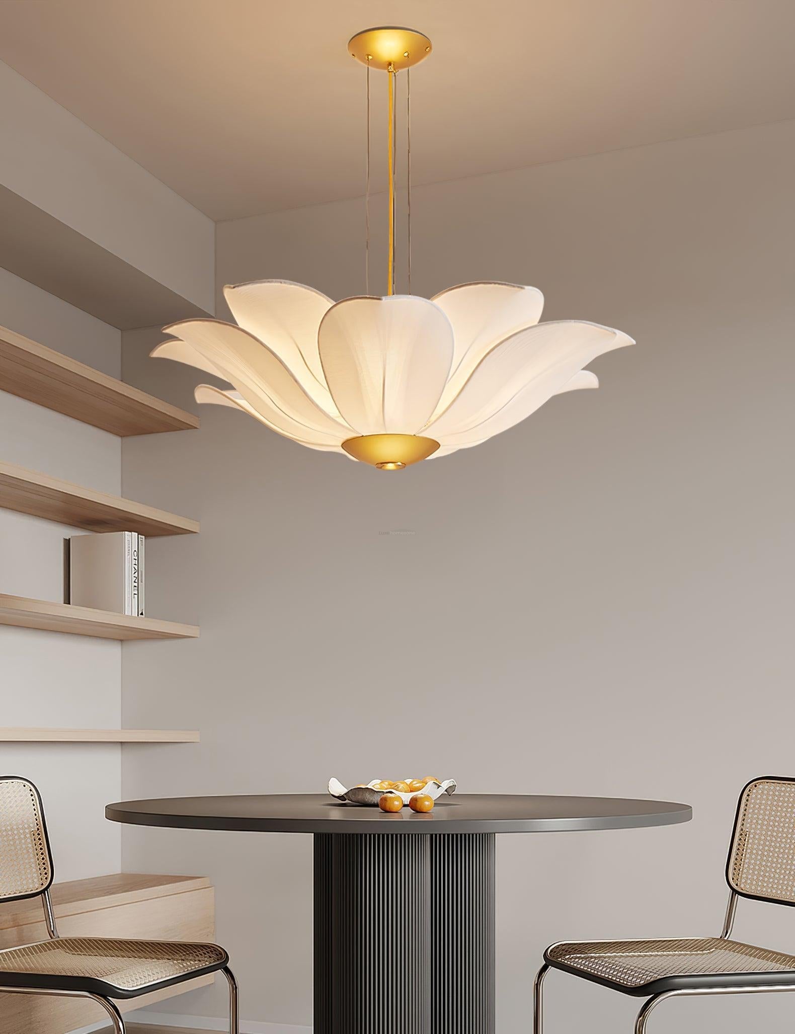 Fiore Chandelier  ∅ 32.3″ - Pleated-1-Luxehomezone