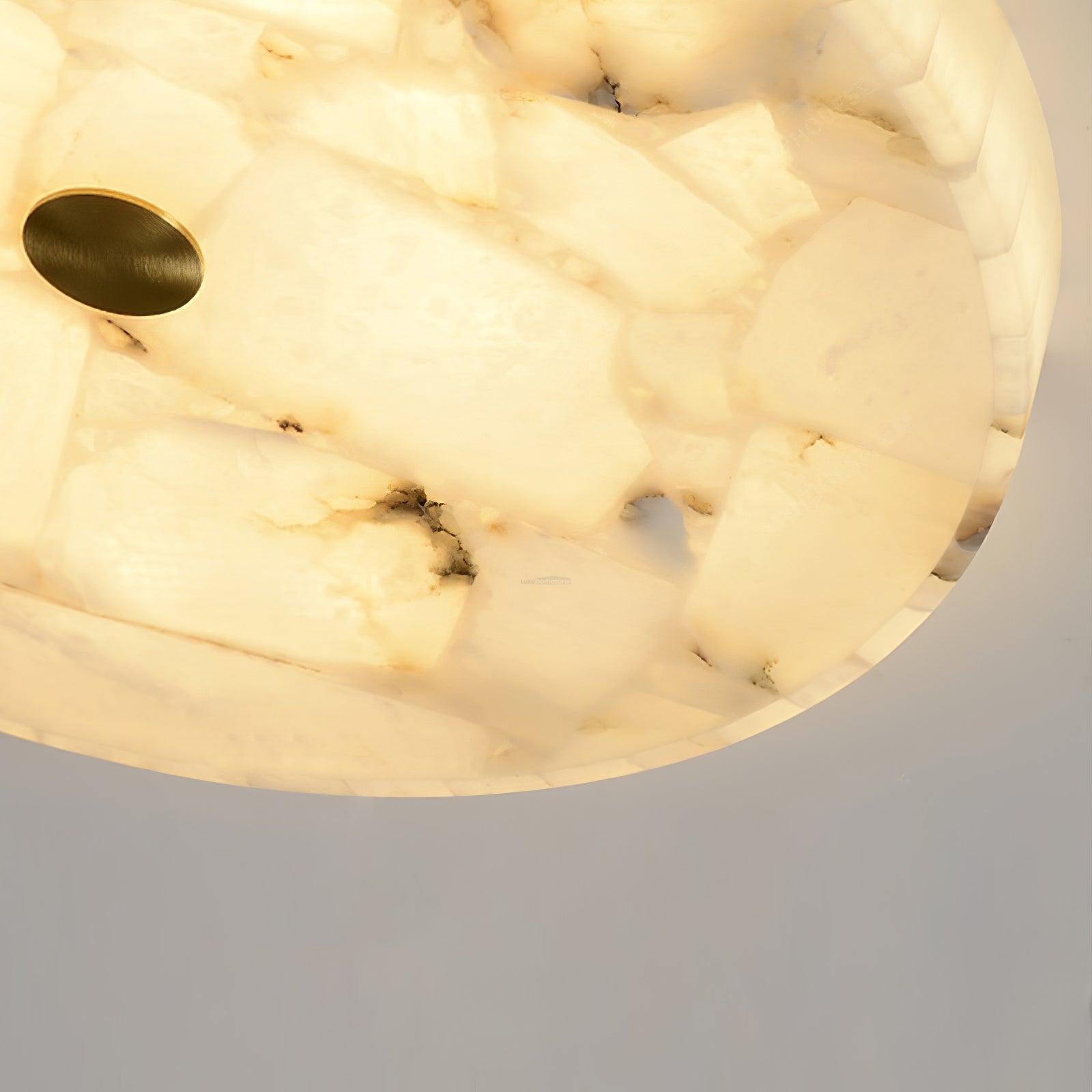Round Alabaster Ceiling Lamp - Alabaster-1-Luxehomezone