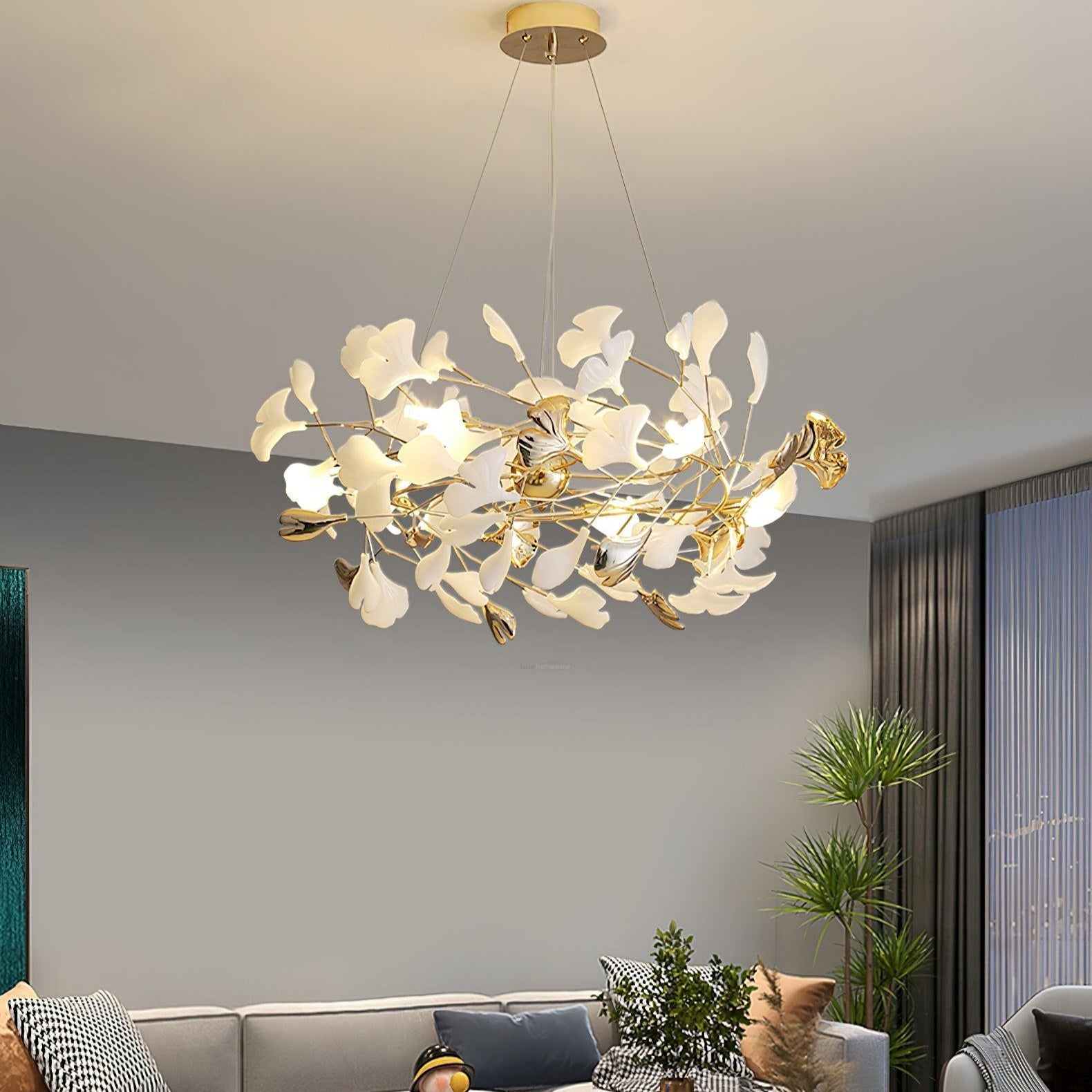 Gingko Chandelier Style H - Gingko, Gingko Chandelier-1-Luxehomezone