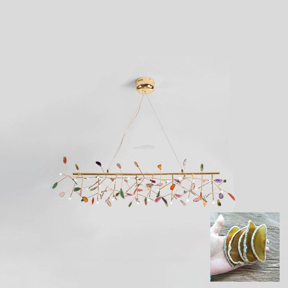 Agate Flake Chandelier with 4/12/16/20 heads - Branch-1-Luxehomezone