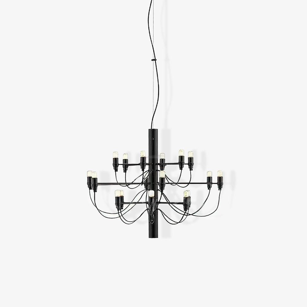 2097 Mid-Century Retro Candle Chandelier with 18/30/50/75 heads - Candle-1-Luxehomezone