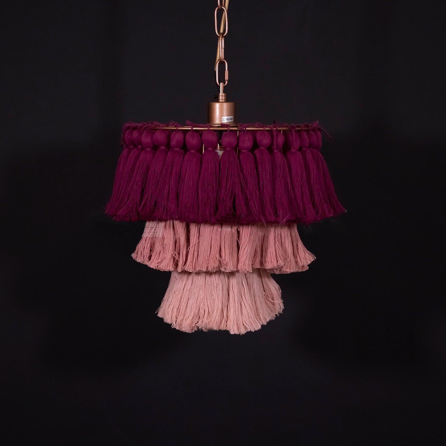 Fela Tassel Chandelier ∅ 11.8″~∅ 25.6″ - Tassel-1-Luxehomezone