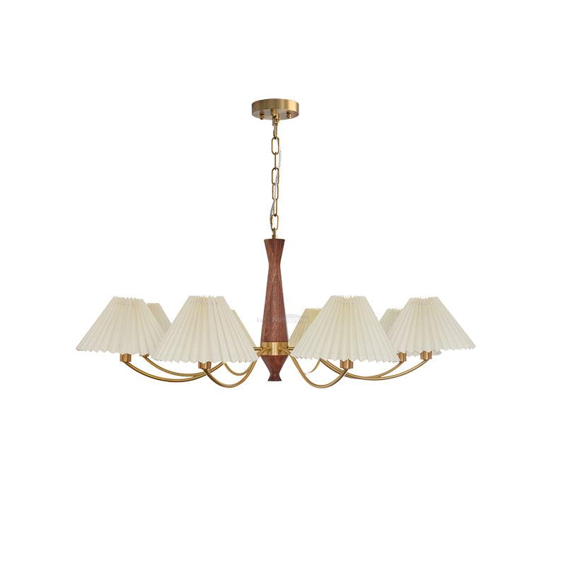 Pleated Chandelier with 3/6/8 heads - Variety-1-Luxehomezone