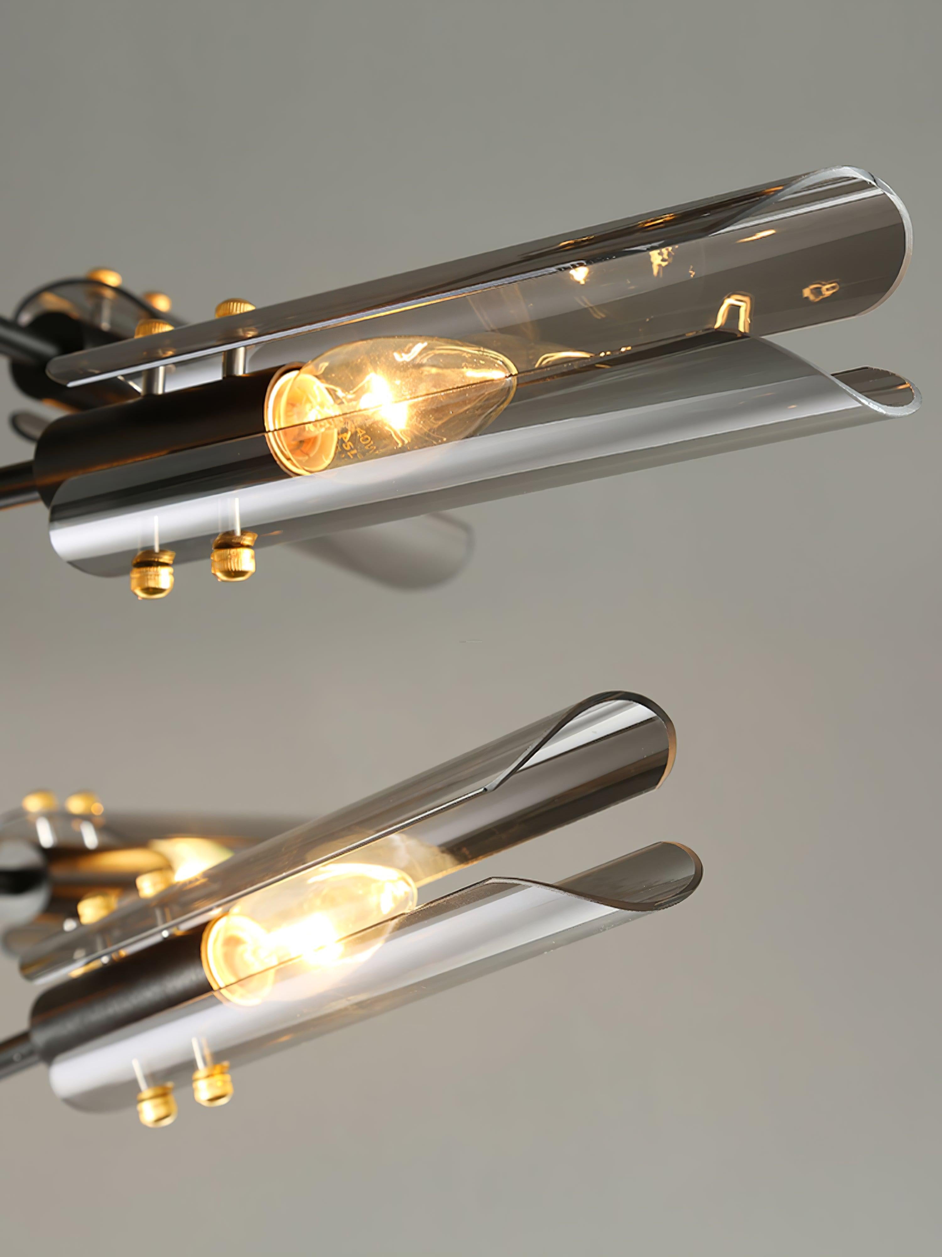 Astrid Double Chandelier with 4/6/8 heads - Tube-1-Luxehomezone